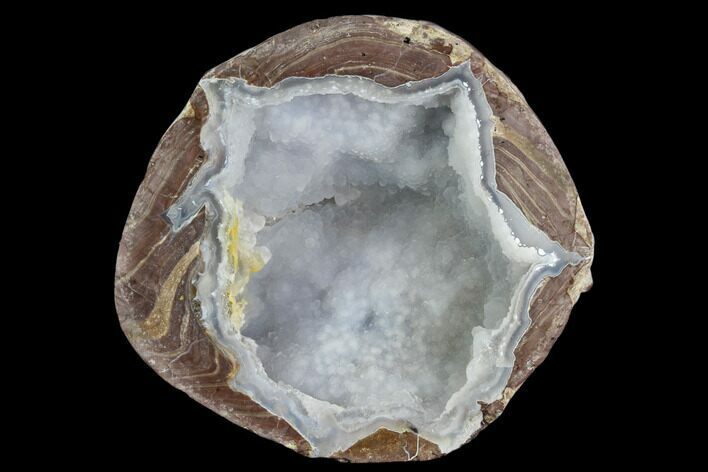 Crystal Filled Dugway Geode (Polished Half) #121722